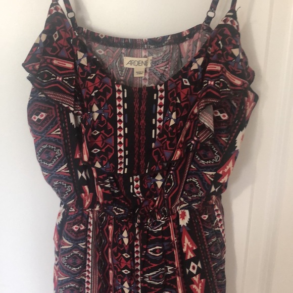 Ardenne - Black Geometric Design Dress - Picture 4 of 5